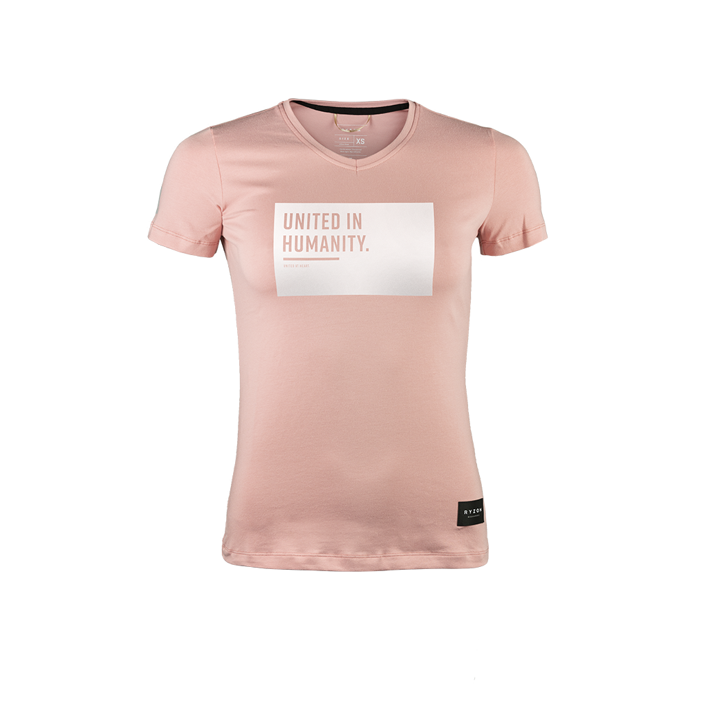 Recharged Escape Organic Tee United in Humanity Women V-Neck