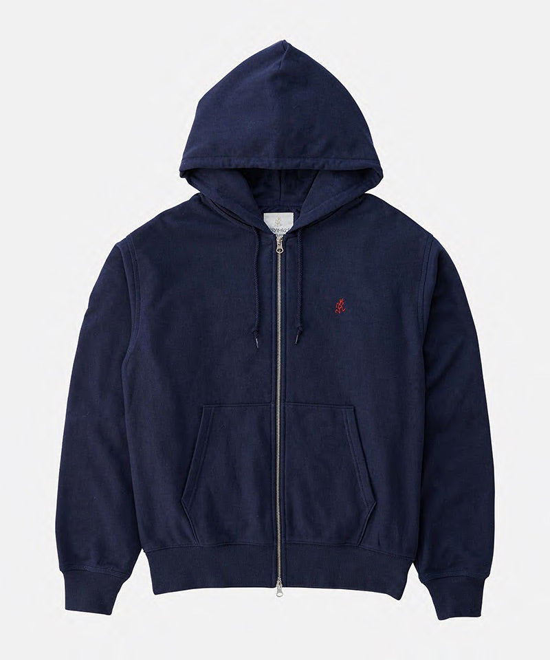 One Point Zip Hooded Sweatshirt