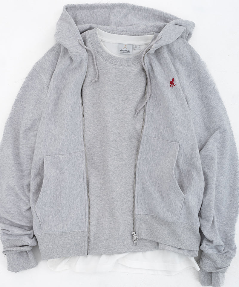 One Point Zip Hooded Sweatshirt 16 One Point Zip Hooded Sweatshirt