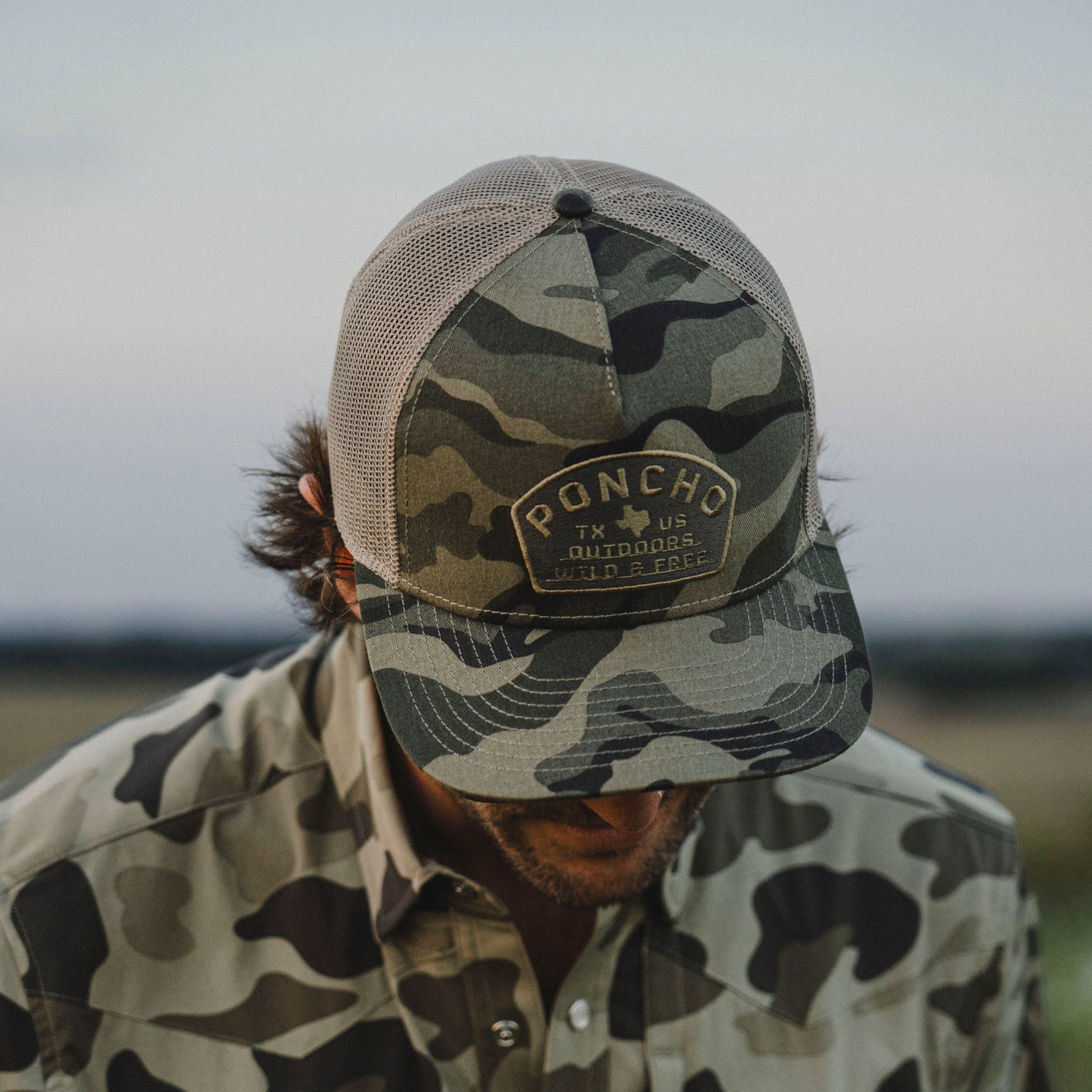 Camo Wild and Free Trucker Hat 3 Camo Wild and Free Trucker Hat