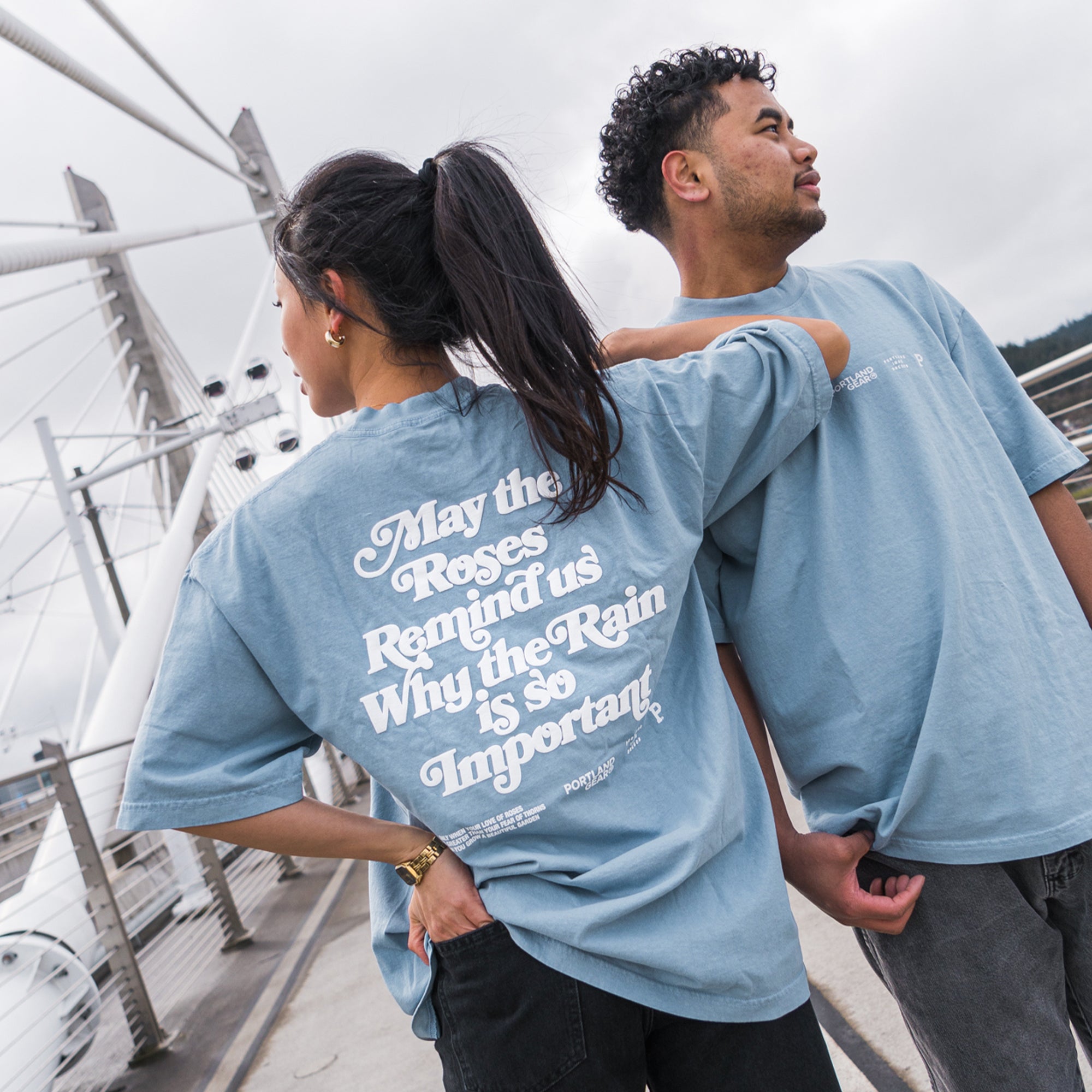 All-American Slogan Tee - Sky 3 All-American Slogan Tee - Sky