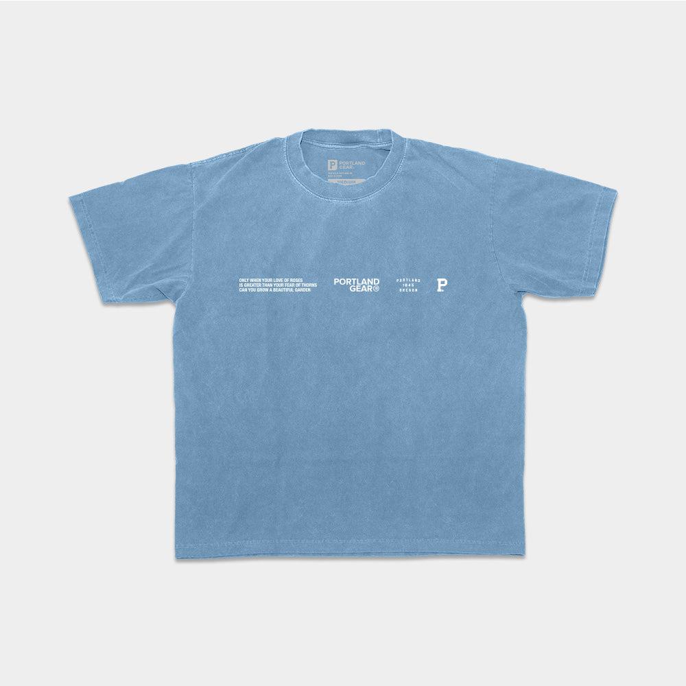 All-American Slogan Tee - Sky 5 All-American Slogan Tee - Sky