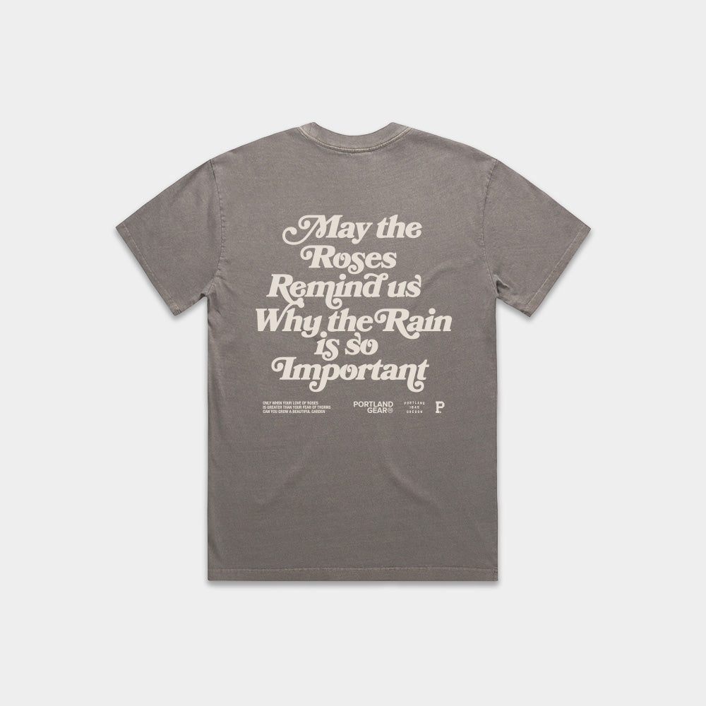 Women's HeavyKnit Slogan Tee - Dark Grey